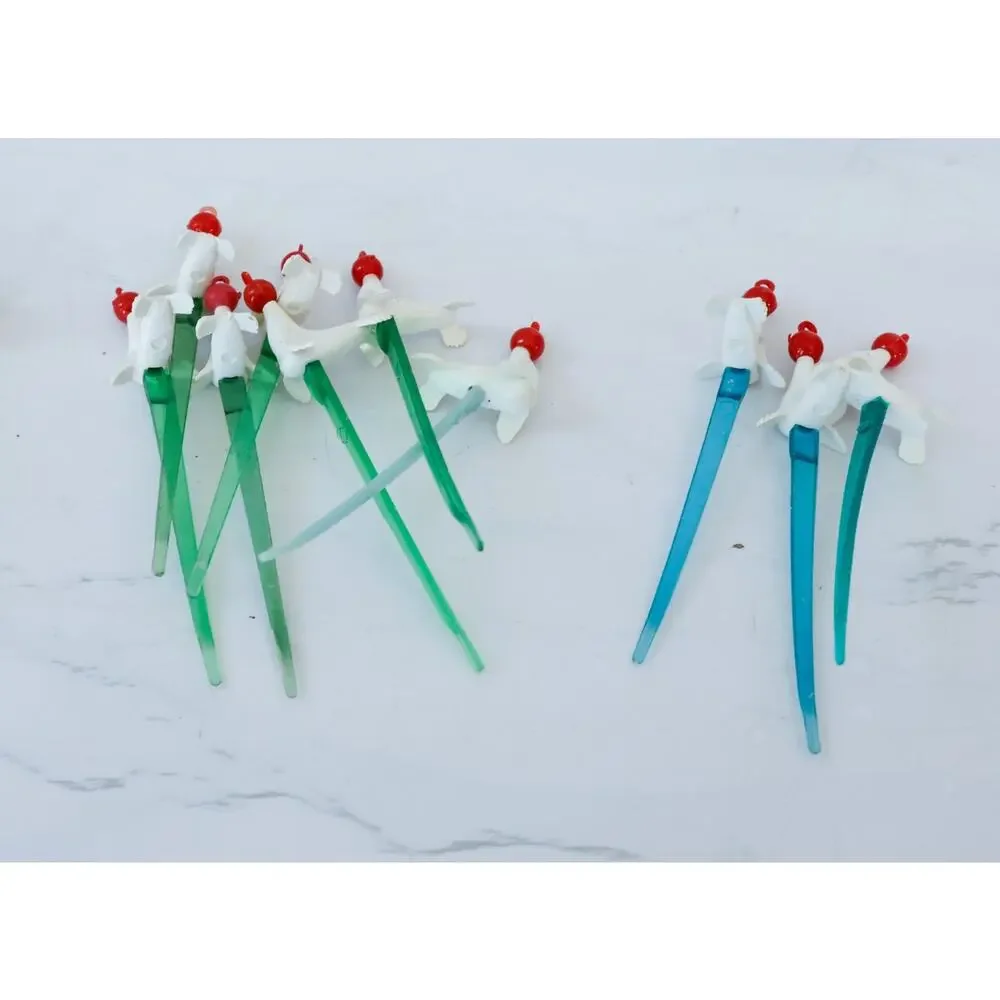 VTG 44 Carstairs Whiskey White Seal Cocktail Canape Picks Retro MCM Tiki Barware